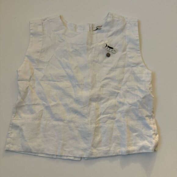 $78 Madewell Bateau-Neck Tank in 100% Linen size XL m3 - Picture 3 of 6